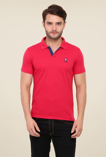 Duke Stardust Coral Solid Polo T Shirt