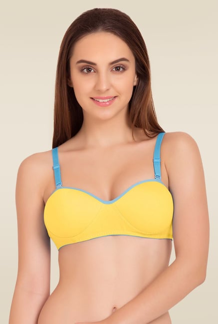 Buy Tweens Yellow Demi Cup Padded Bra for Women Online @ Tata CLiQ