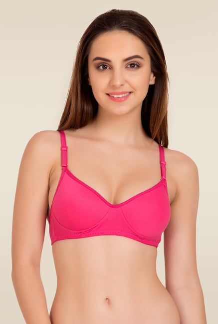 Buy Tweens Dark Pink Non Wired Padded T Shirt Bra for Women Online @ Tata  CLiQ