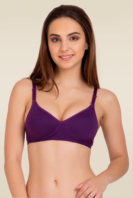 Tweens Purple Non Wired Padded T Shirt Bra