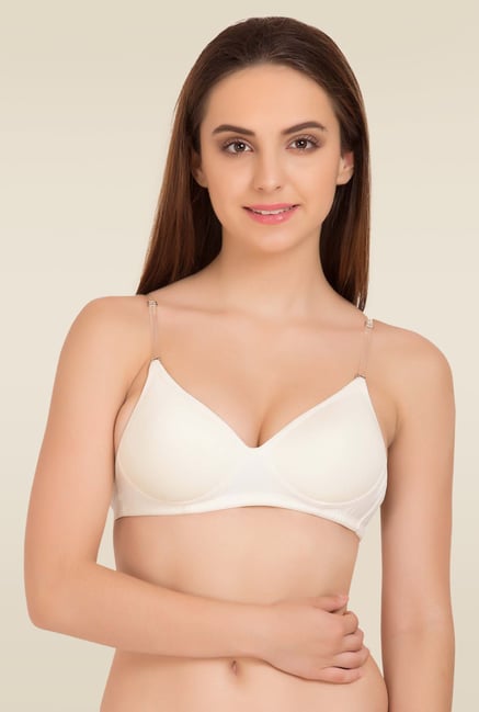 Tweens Off-White Non Wired Padded Seamless Bra