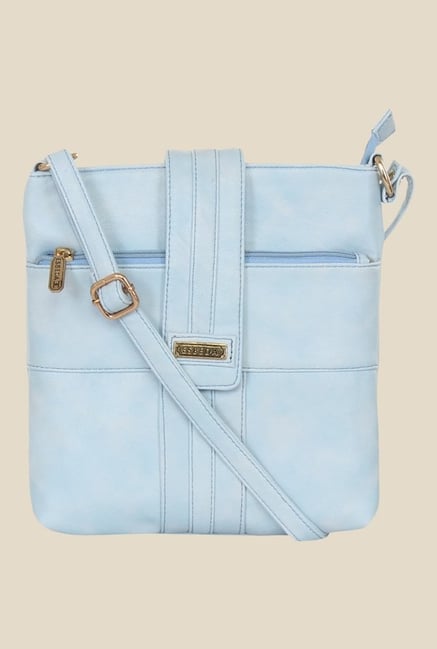 ESBEDA Sky Blue Color Solid Pattern Slingbag For Women