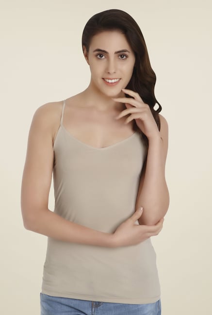 Buy Soie Beige Solid Camisole For Women Online @ Tata CLiQ