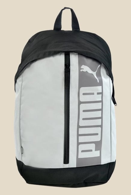 puma pioneer grey & orange backpack