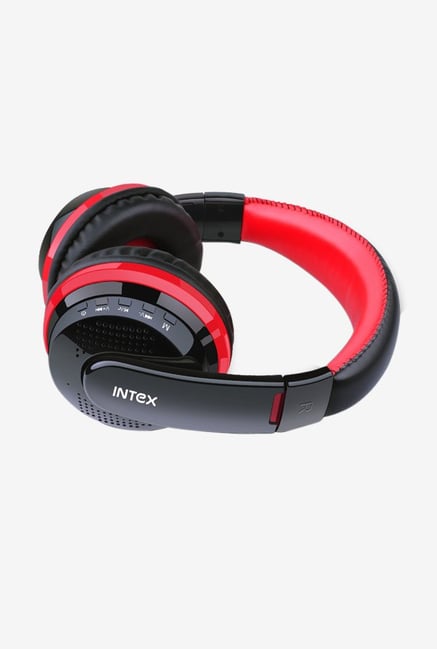 Intex Desire BT Bluetooth Over the Ear Headphone BlackRed