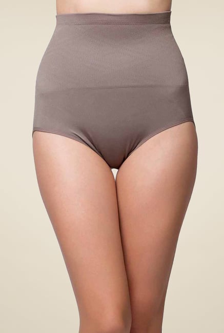 Buy Clovia Grey Self Print Tummy Tucker Shapewear for Women Online @ Tata  CLiQ