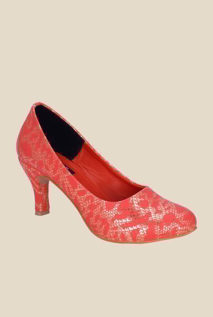 Buy Kielz Red Stiletto Heeled Pumps from top Brands at Best Prices