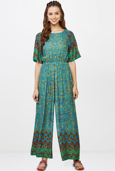 global desi blue jumpsuit