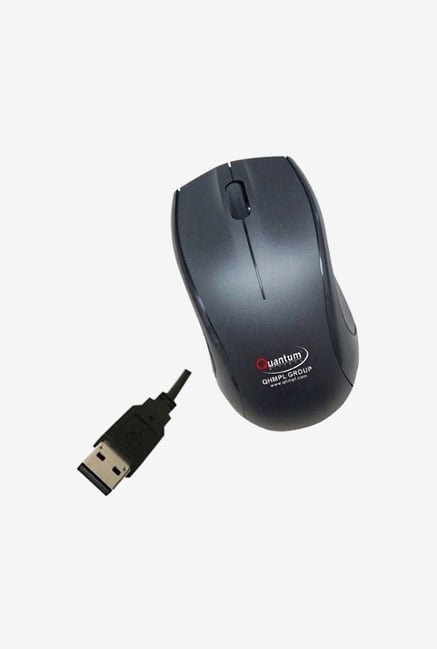 Quantum QHM232 Wired USB Optical Mouse Black