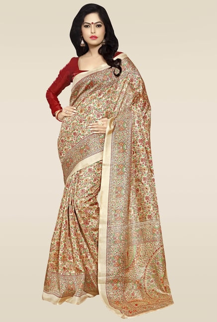 Khadi printed hotsell silk sarees