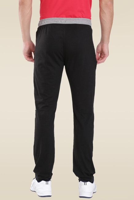 Jockey 9510 Black Super Combed Cotton Rich Trackpants with Side & Back  Pockets
