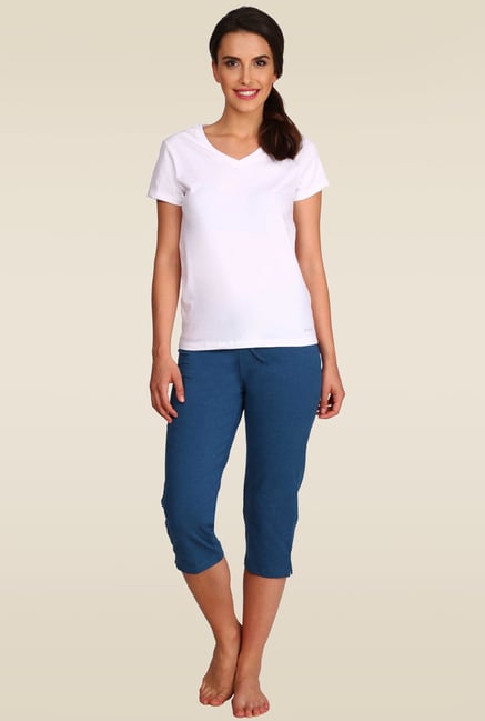 Jockey Vintage Denim Melange Capri Pants - 1300