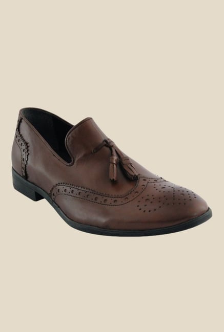 Salt 'n' Pepper Boss Zoop Brown Moccasins