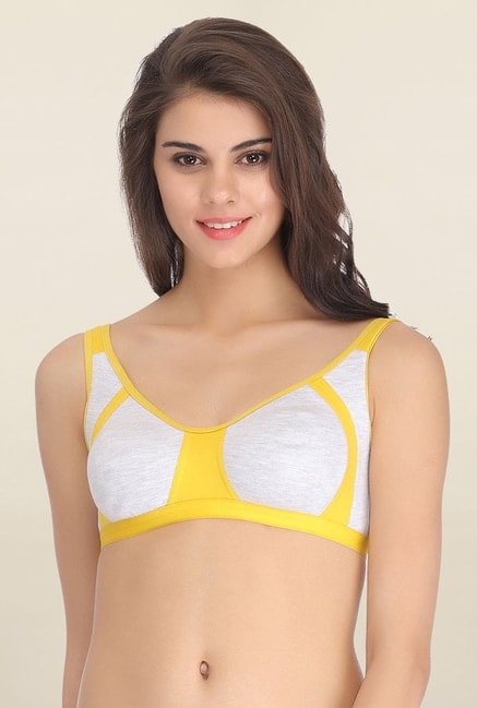 Buy Clovia Yellow Non Padded Bra for Women Online @ Tata CLiQ
