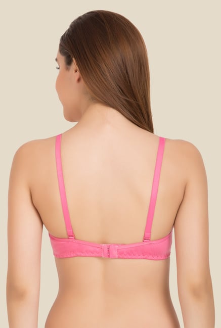 IN CARE Pink Half Coverage Non-Wired Push-Up Bra