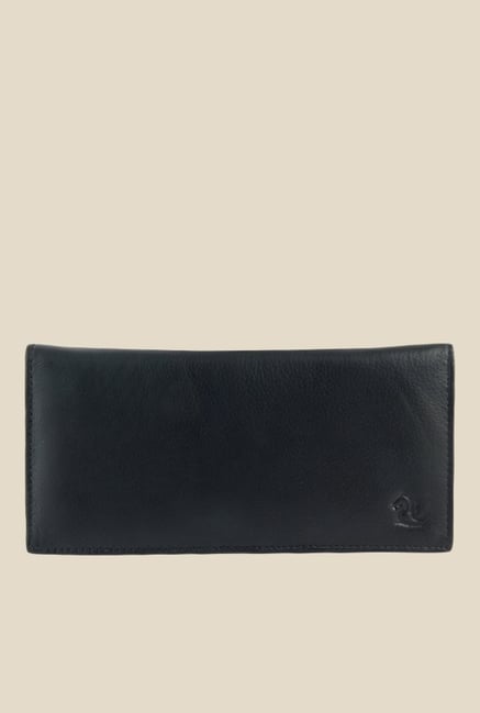 Kara Black Solid Bi-Fold Leather Wallet-picture-28
