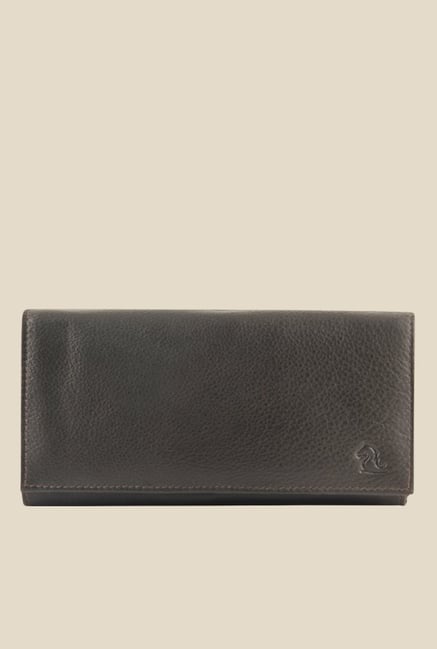 Kara Dark Brown Solid Leather Wallet-picture-47