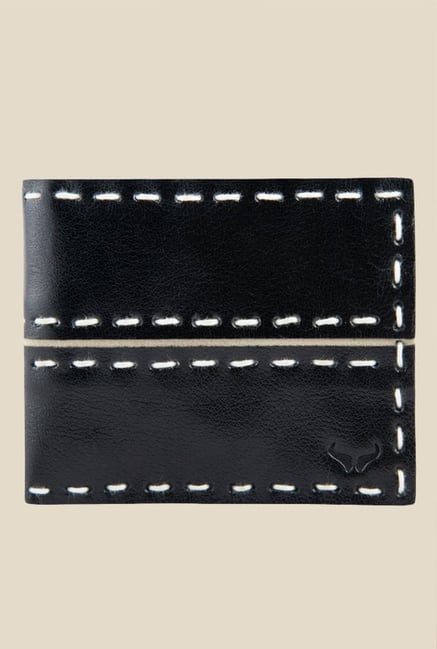 Bern Black Textured Bi-Fold Leather Wallet-picture-33