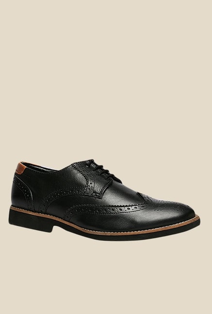 Bata Cruise Black Brogue Shoes from 