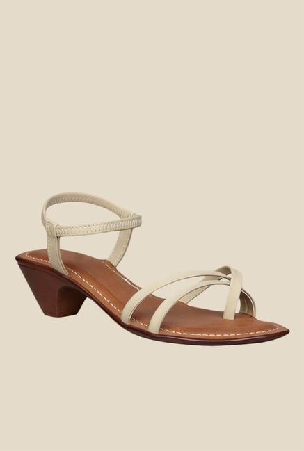 bata beige sandals