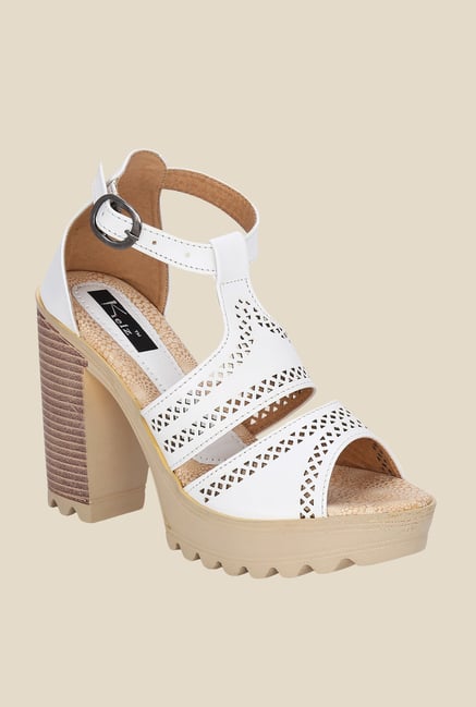 Buy Kielz White Ankle Strap Sandals from top Brands at Best Prices Online in India Tata CLiQ