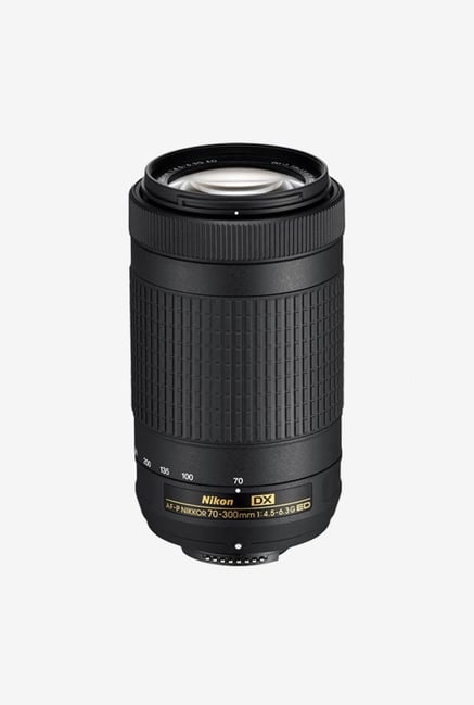 Nikon AF P DX Nikkor 70 300mm f/4.5 6.3G ED VR Lens Black