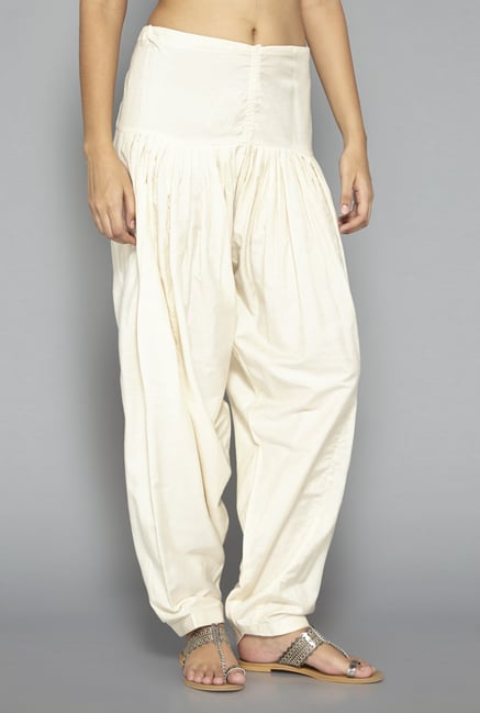 Utsa by Westside Off White Solid Salwar