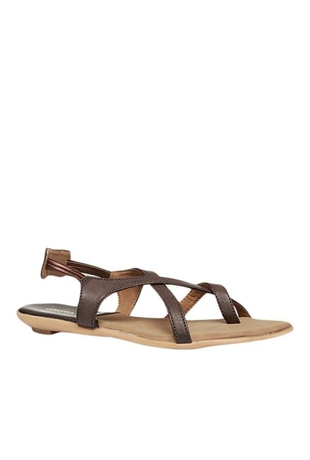 Buy Paaduks Women's Esti Dark Brown Sandals - 8 UK at Amazon.in