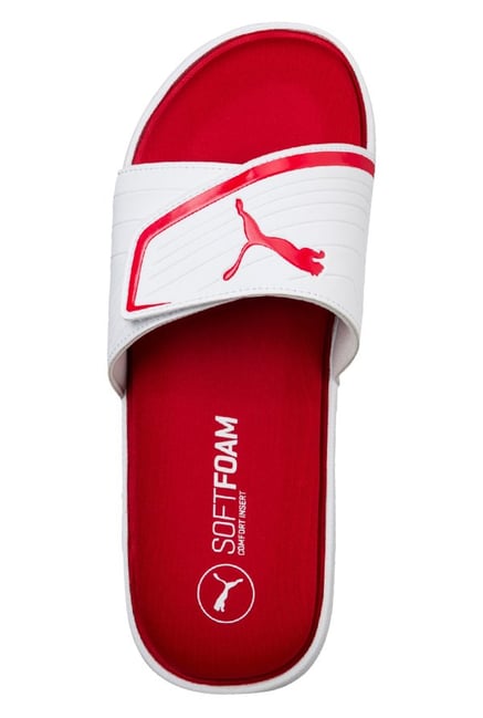 Buy Puma Starcat Sfoam White Red Casual Sandals for Men at Best