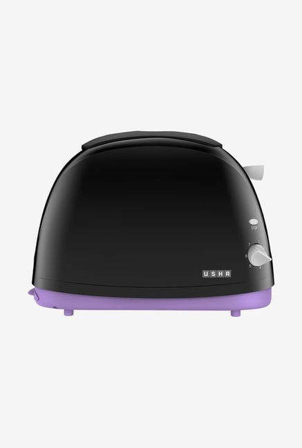 Usha PT3320 800 W Pop Up Toaster Black Purple Usha PT3320 800 W Pop Up Toaster Black Purple