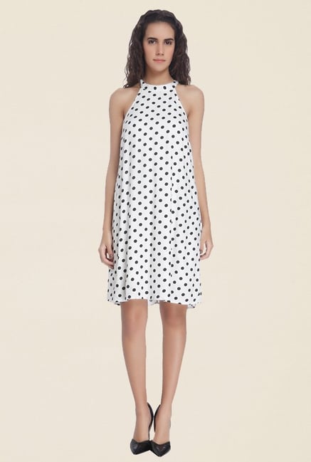 vero moda red polka dot dress