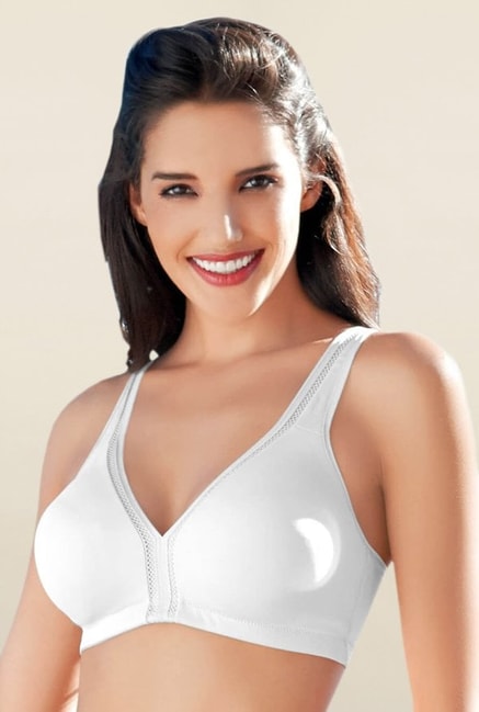Buy Enamor White Non Wired Non Padded Seamless Bra for Women Online @ Tata  CLiQ