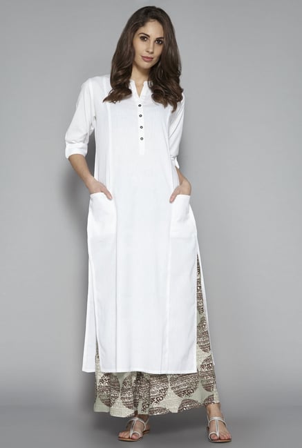 white kurta for women online