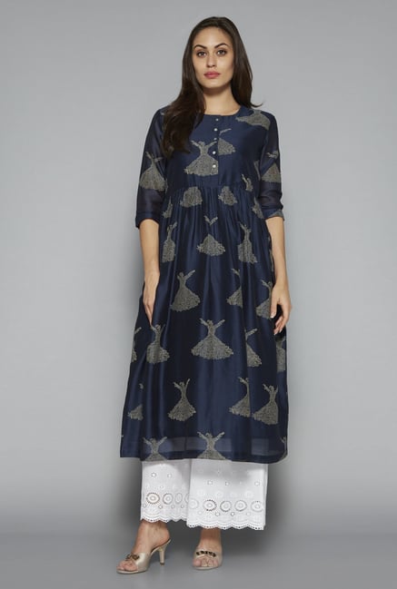 Buy Zuba by Westside Navy Printed Kurta 