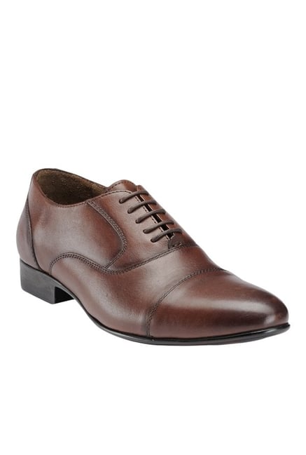 Teakwood Leathers Wood Brown Oxford Shoes