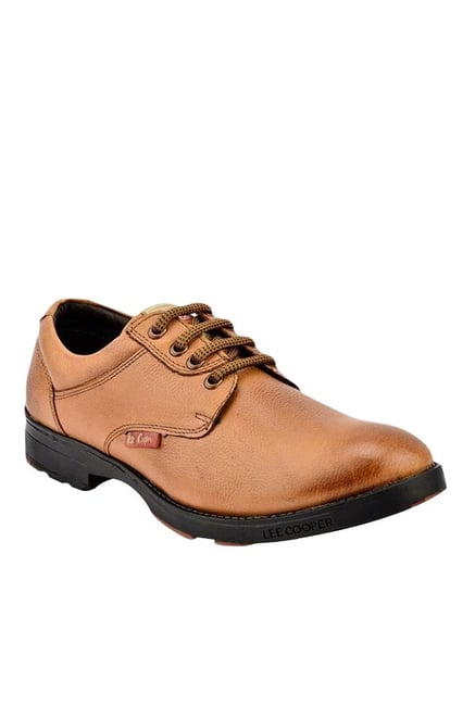 Lee Cooper Tan Derby Shoes