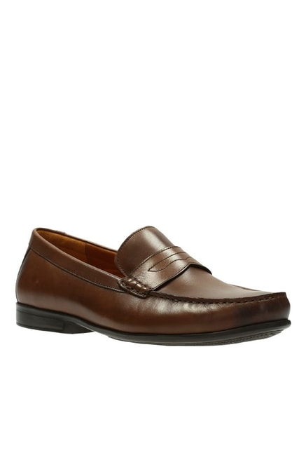 Buy Clarks Claude Lane Brown Loafers 