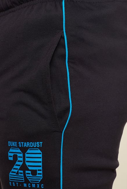 Buy Duke Black Regular Fit Track Pants for Men Online Tata CLiQ
