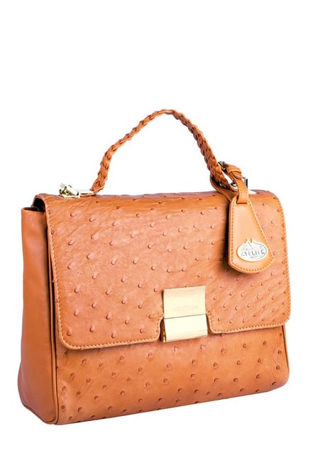 ostrich skin bag