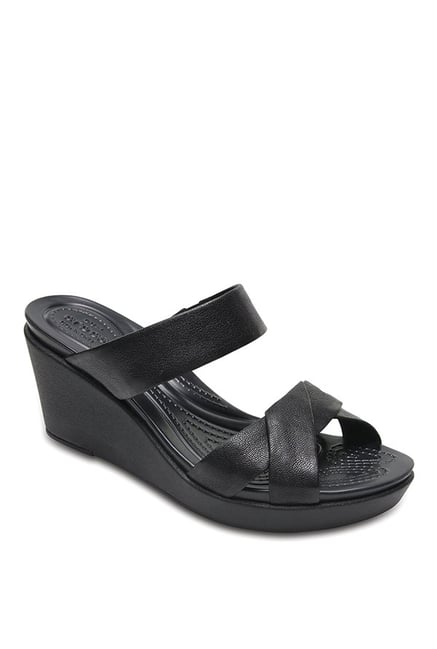 Crocs | Leigh II Ankle Strap Wedge Sandals | 6TH STREET.COM