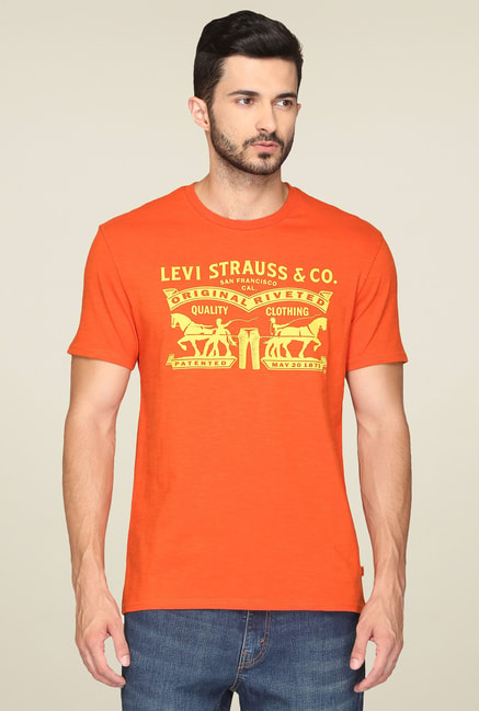 levi's orange shirt