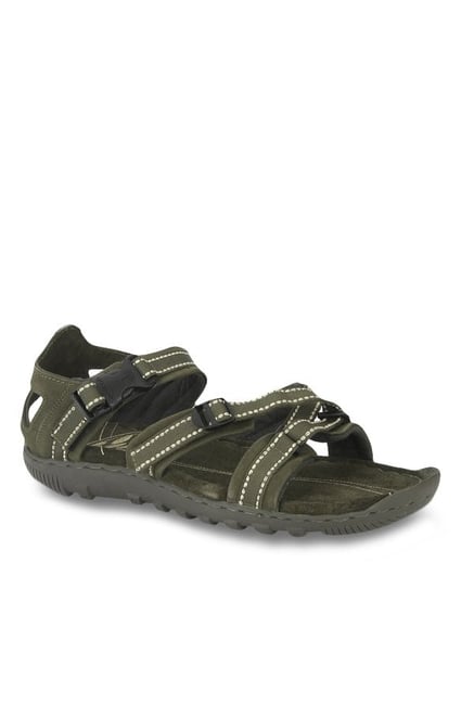 Attitudist Handcrafted Olive Casual Sandal For Men - ATTITUDIST