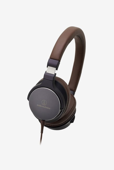 Audio-Technica ATH-SR5NBW On-Ear Headphone (Brown)