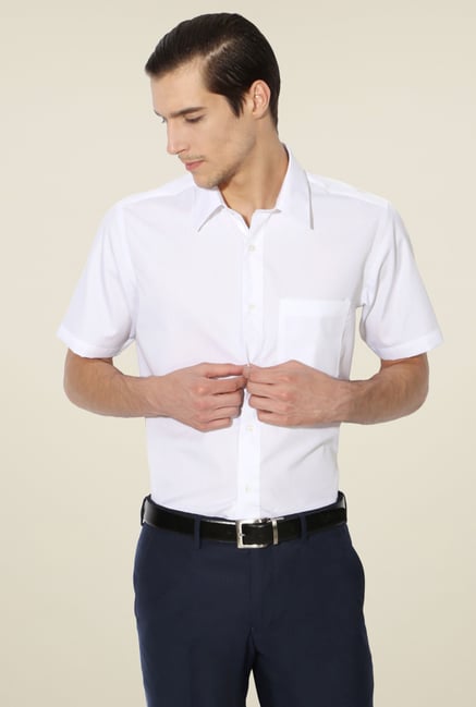 muscle fit cotton shirt