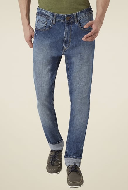 peter-england-blue-mid-rise-comfort-fit-jeans