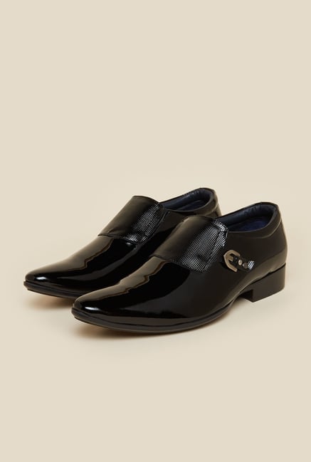 Buy Metro Men's Black High Gloss Formal Shoes from top Brands at