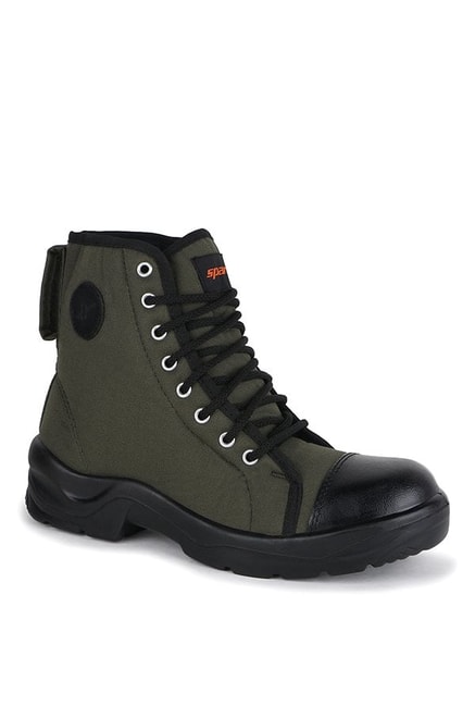 Buy Sparx Olive \u0026 Black Casual Boots 