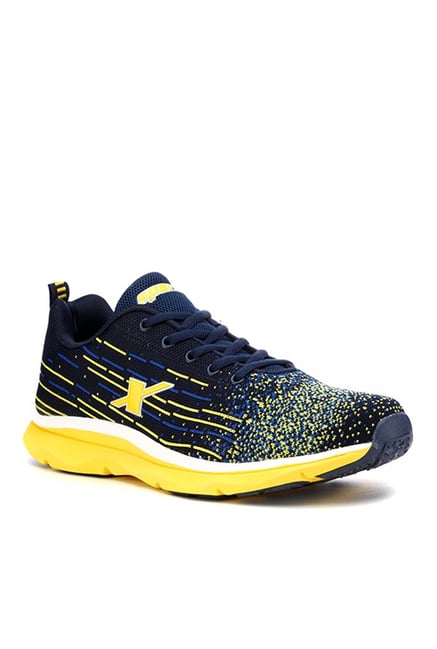 Buy Sparx Navy \u0026 Yellow Running Shoes 