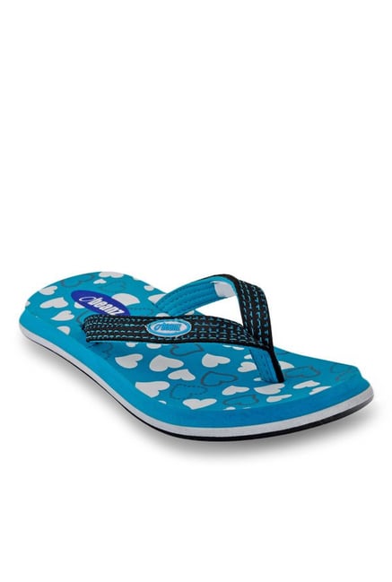 Beanz Kids Little Hearts Navy Blue Flip Flops