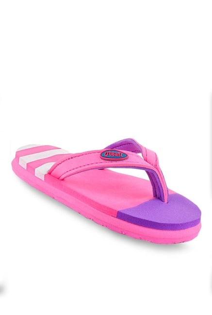 girls purple flip flops